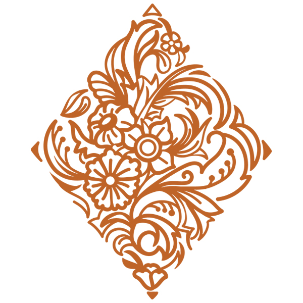 Botanical Diamond [SVG, DXF]