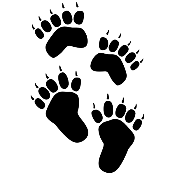 Bear Tracks [SVG, DXF]