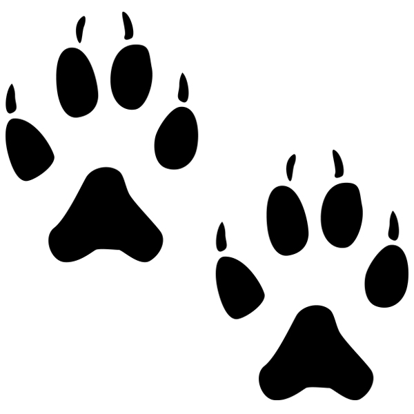 Wolf Tracks [SVG, DXF]