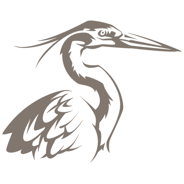 Heron Silhouette [SVG, DXF]