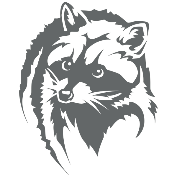 Raccoon Silhouette [SVG, DXF]