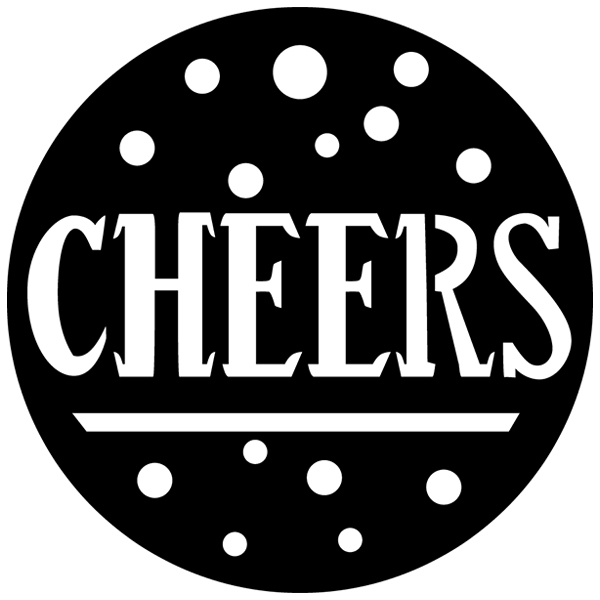 Papercut Cheers Wine Tag [SVG, DXF] 1