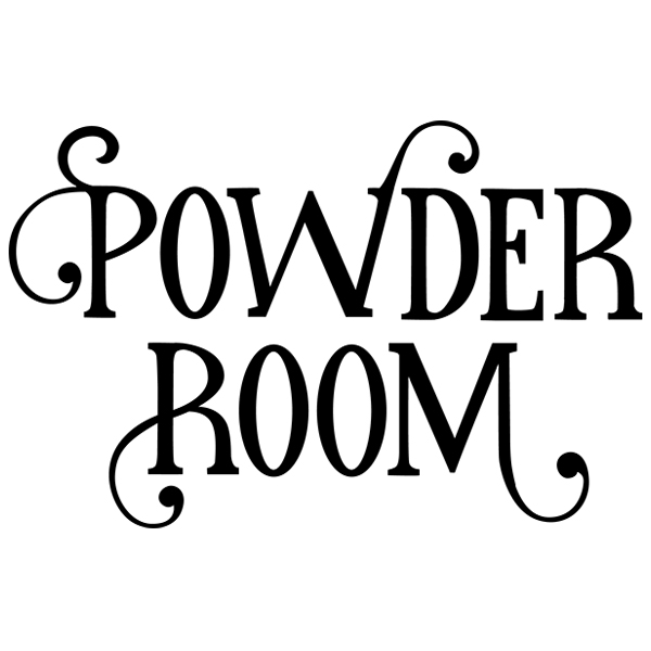 Powder Room Sign [SVG, DXF]