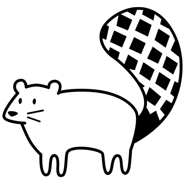 Cute Beaver [SVG, DXF]