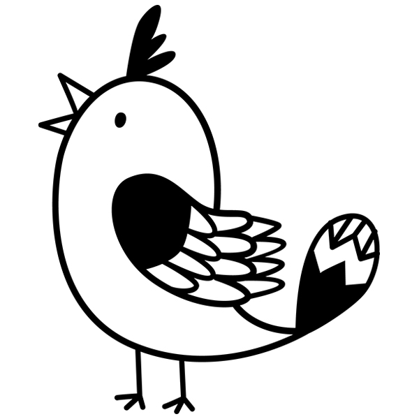 Cute Bird [SVG, DXF]
