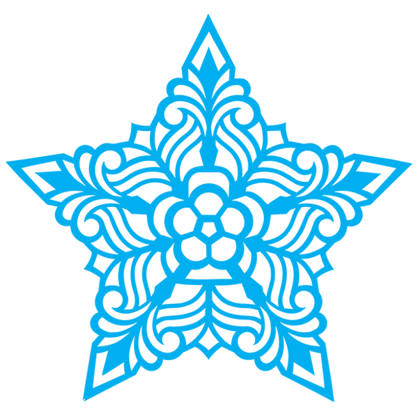 Papercut Star [SVG, DXF]
