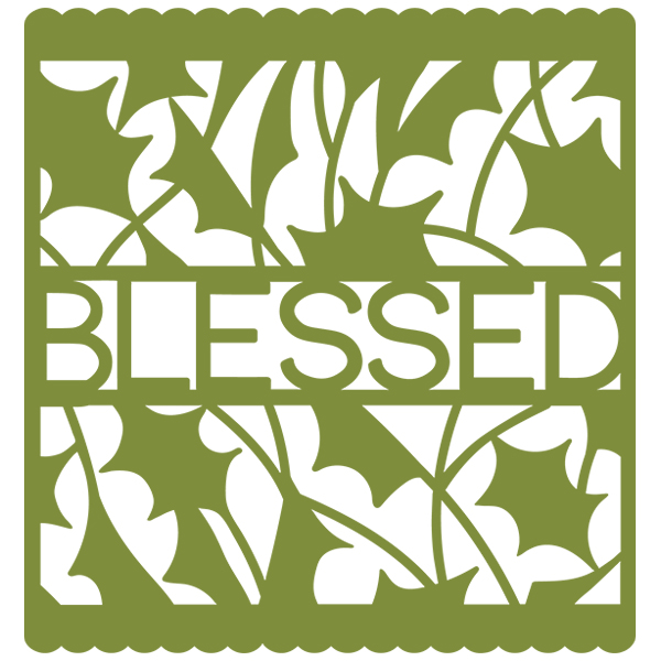 Papercut Bunting - Blessed [SVG, DXF]