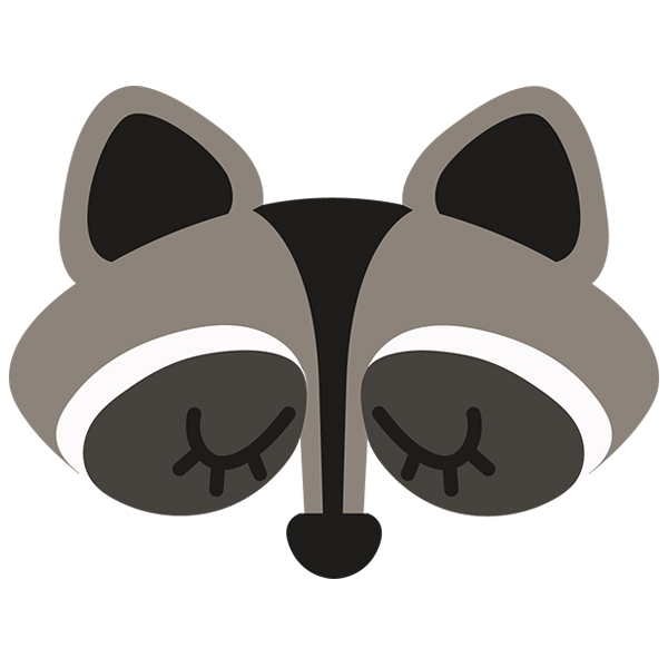 Raccoon Face [SVG, DXF]