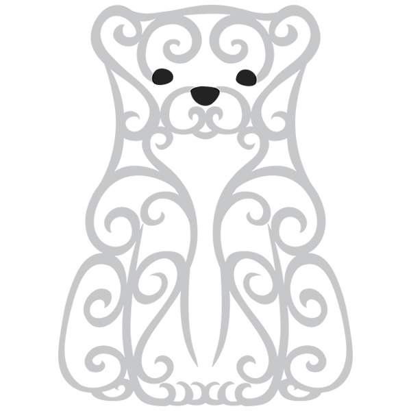 Baroque Bear [SVG, DXF]