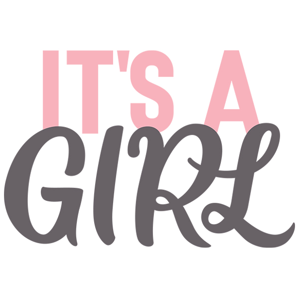 It's a Girl [SVG, DXF]