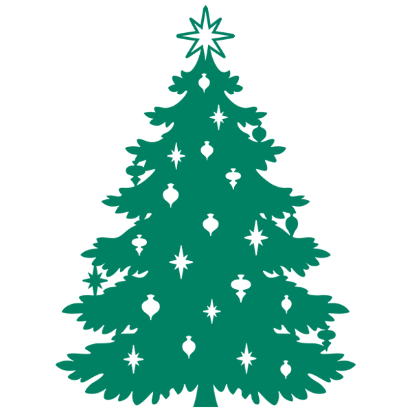 Papercut Christmas Tree [SVG, DXF]