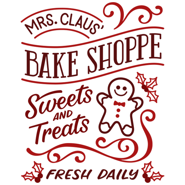 Mrs. Claus' Bake Shoppe [SVG, DXF]