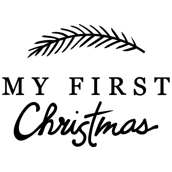 My First Christmas [SVG, DXF]
