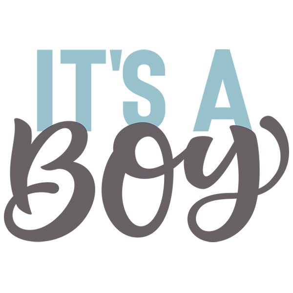 It's a Boy [SVG, DXF]
