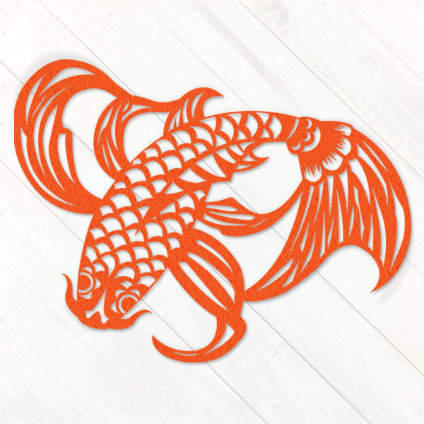 Papercut Koi [SVG, DXF]