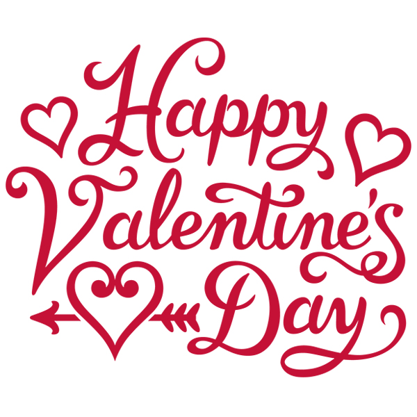 Happy Valentine's Day [SVG, DXF]