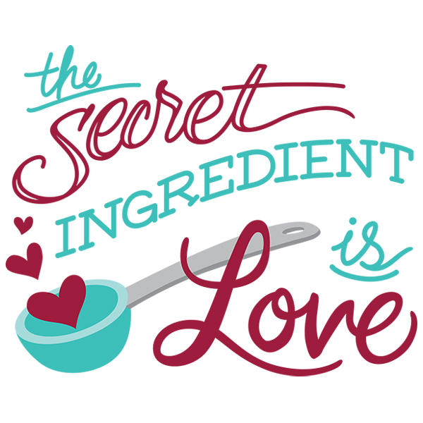 The Secret Ingredient Is Love [SVG, DXF]
