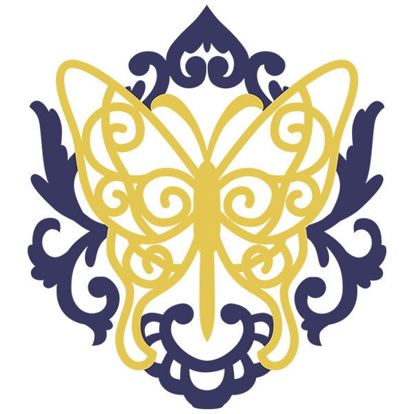 Baroque Butterfly [SVG, DXF]