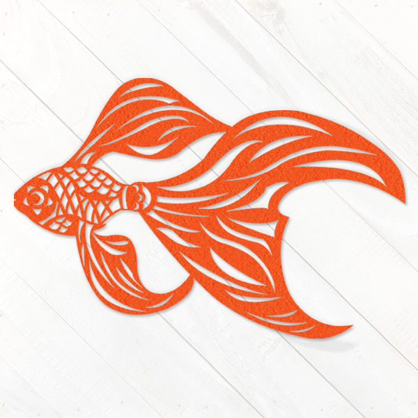 Papercut Goldfish [SVG, DXF]