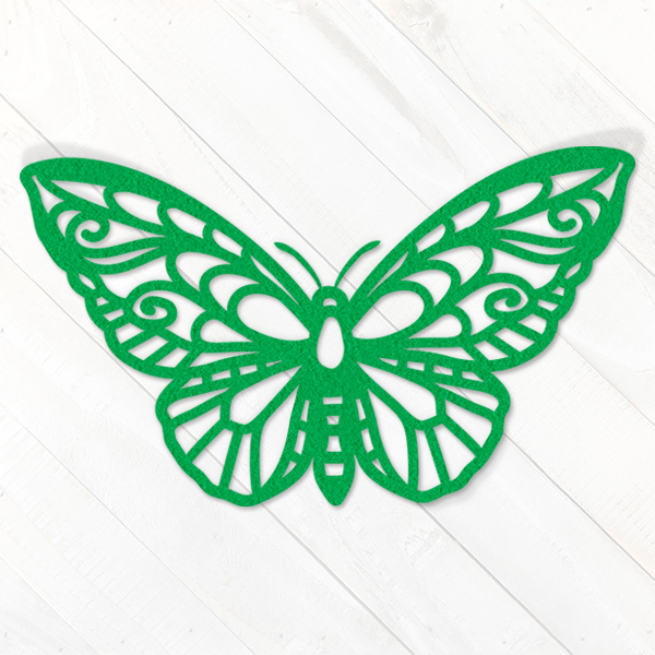 Papercut Green Birdwing Butterfly [SVG, DXF] 1