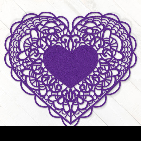 Papercut Heart Doily 2 [SVG, DXF]