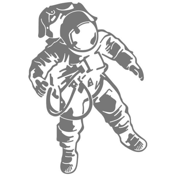 Floating Astronaut [SVG, DXF]