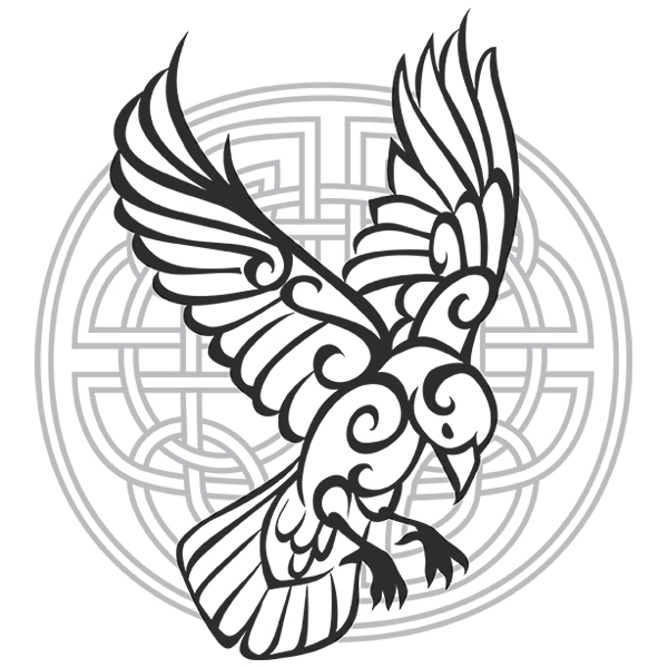 Celtic Raven [SVG, DXF]