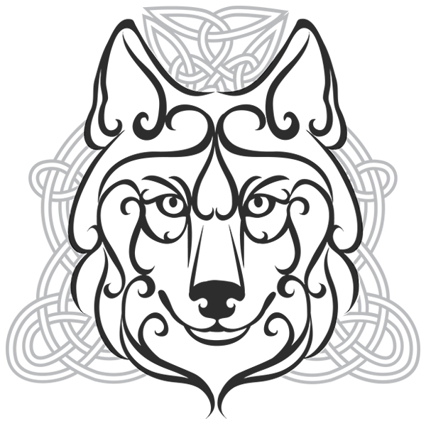Celtic Wolf [SVG, DXF]