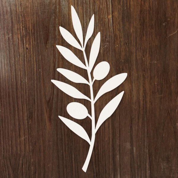 Olive Branch Botanical [SVG, DXF] 1