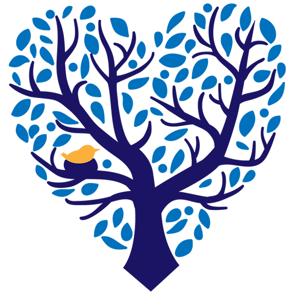 Heart Tree with Bird [SVG, DXF]