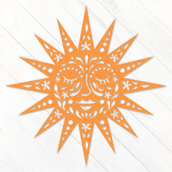 Papercut Sun [SVG, DXF]