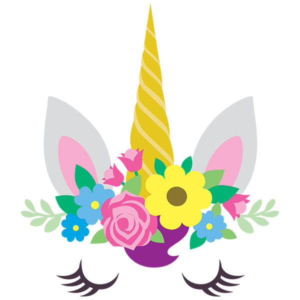 Enchanting Unicorn Face [SVG, DXF]