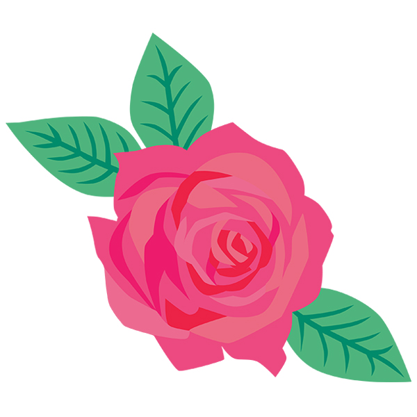 Rose Spray [SVG, DXF]