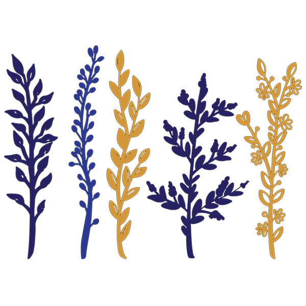 Botanical Border [SVG, DXF]