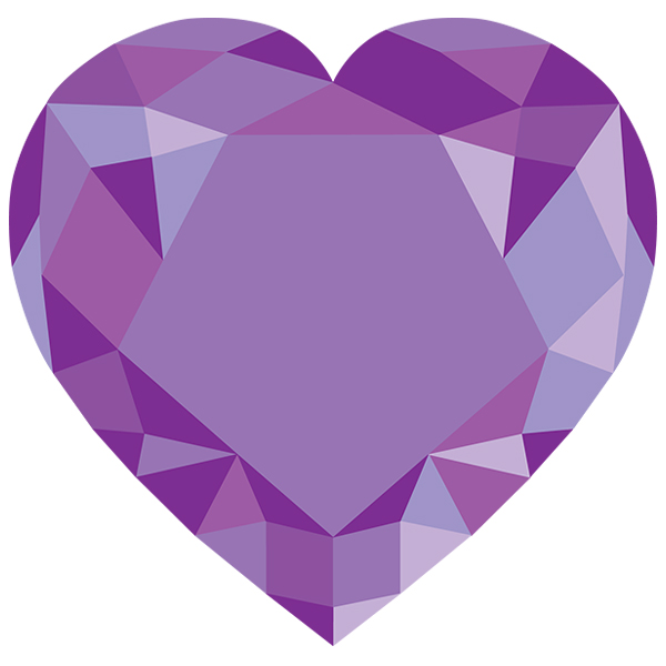 Faceted Gem Heart [SVG, DXF]