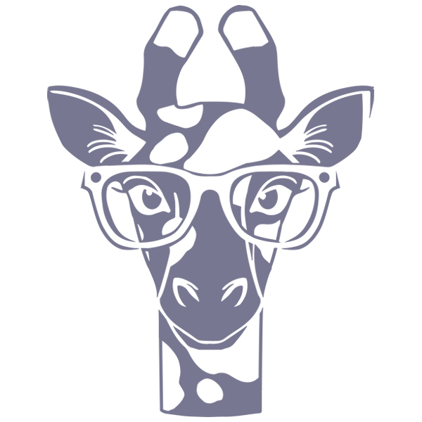 Giraffe with Glasses [SVG, DXF]