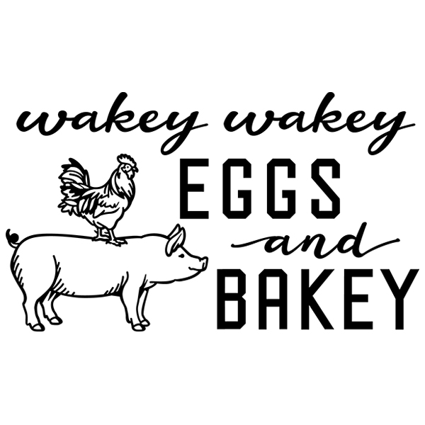 Wakey Wakey Eggs and Bakey [SVG, DXF]