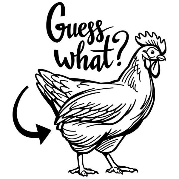 Chicken Butt [SVG, DXF]