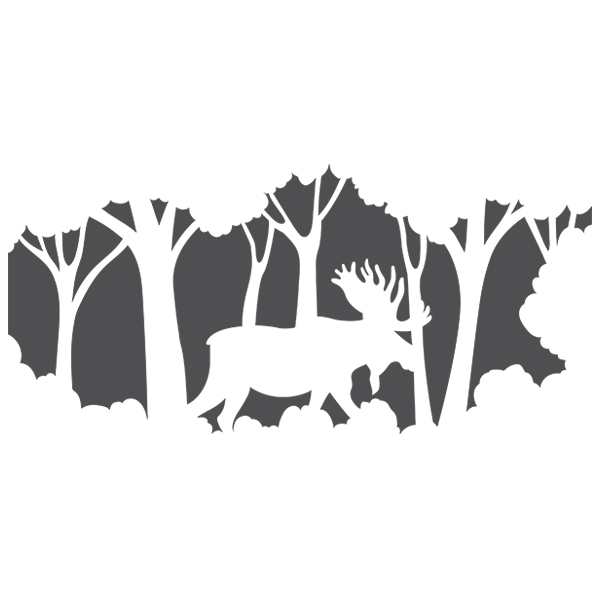 Woodland Moose Scene [SVG, DXF]