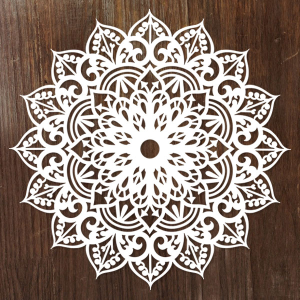 Papercut Mehndi Serenity [SVG, DXF]