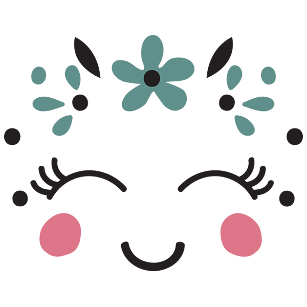 Blooming Smiley Face [SVG, DXF]