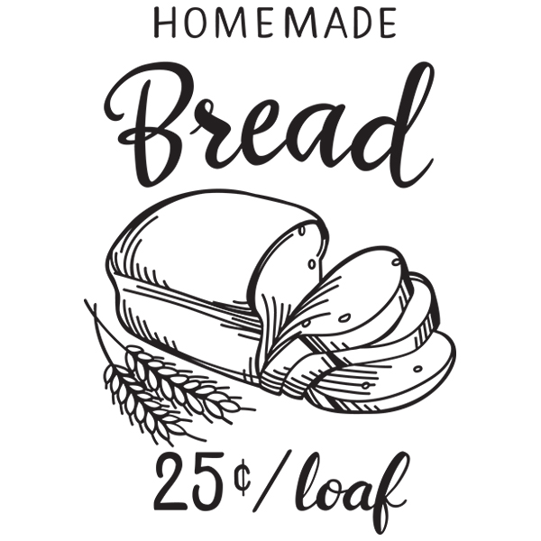 Homemade Bread [SVG, DXF]