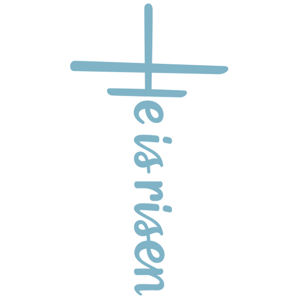 He Is Risen Cross [SVG, DXF]