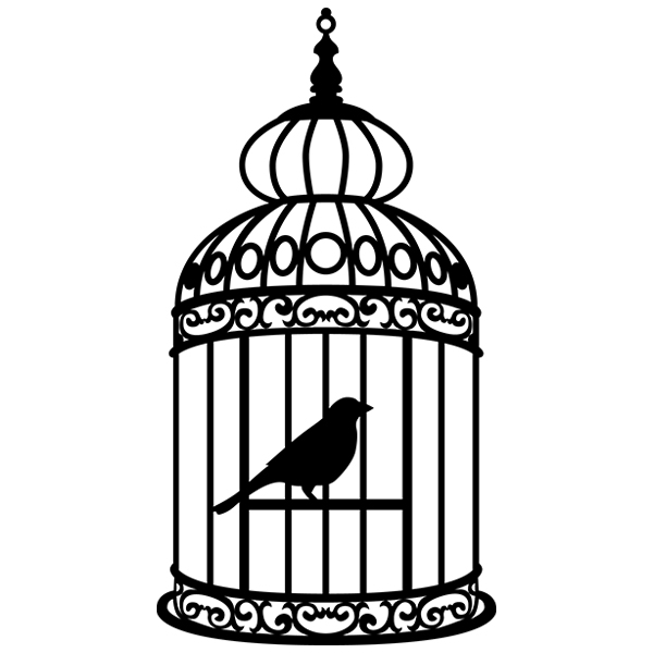 Birdcage Silhouette [SVG, DXF]
