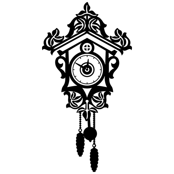 Cuckoo Clock Silhouette [SVG, DXF]