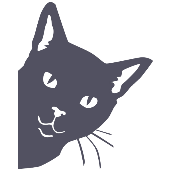Peeking Cat [SVG, DXF]
