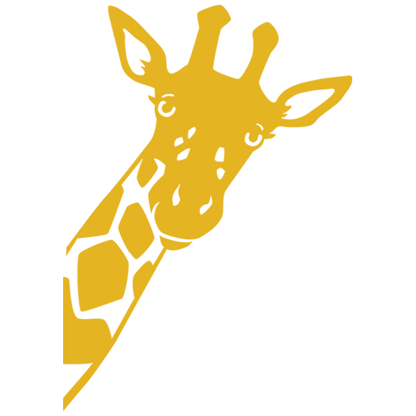Peeking Giraffe [SVG, DXF]