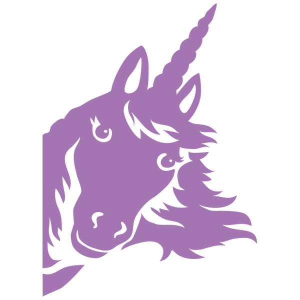 Peeking Unicorn [SVG, DXF]