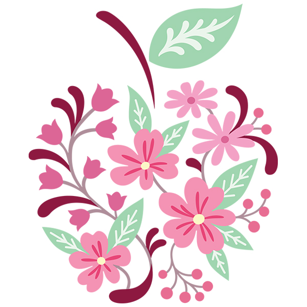 Blooming Apple [SVG, DXF]