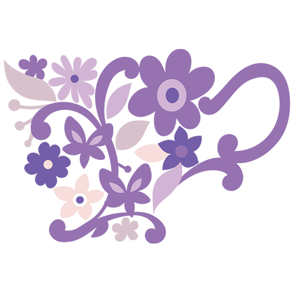 Blooming Teacup [SVG, DXF]